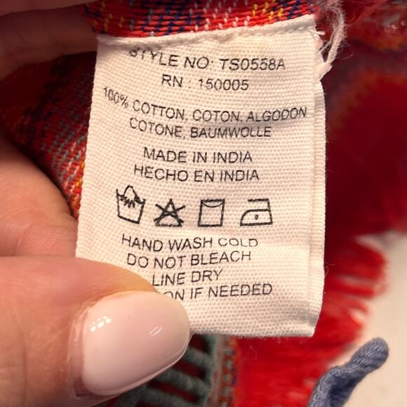 Anthropologie dRA Los Angeles Boho Striped Off the shoulder Top XS - Picture 7 of 9